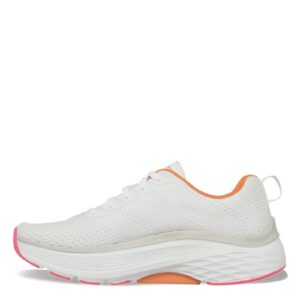 skechers max cushioning arch fit white 8.5 b (m)