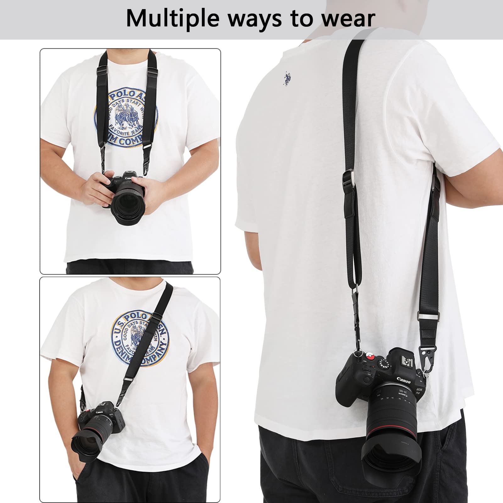 IGAVCPM Quick Release Camera Shoulder Strap Comfortable Camera Sling Strap for Nikon, Canon, Sony, Fujifilm, Olympus