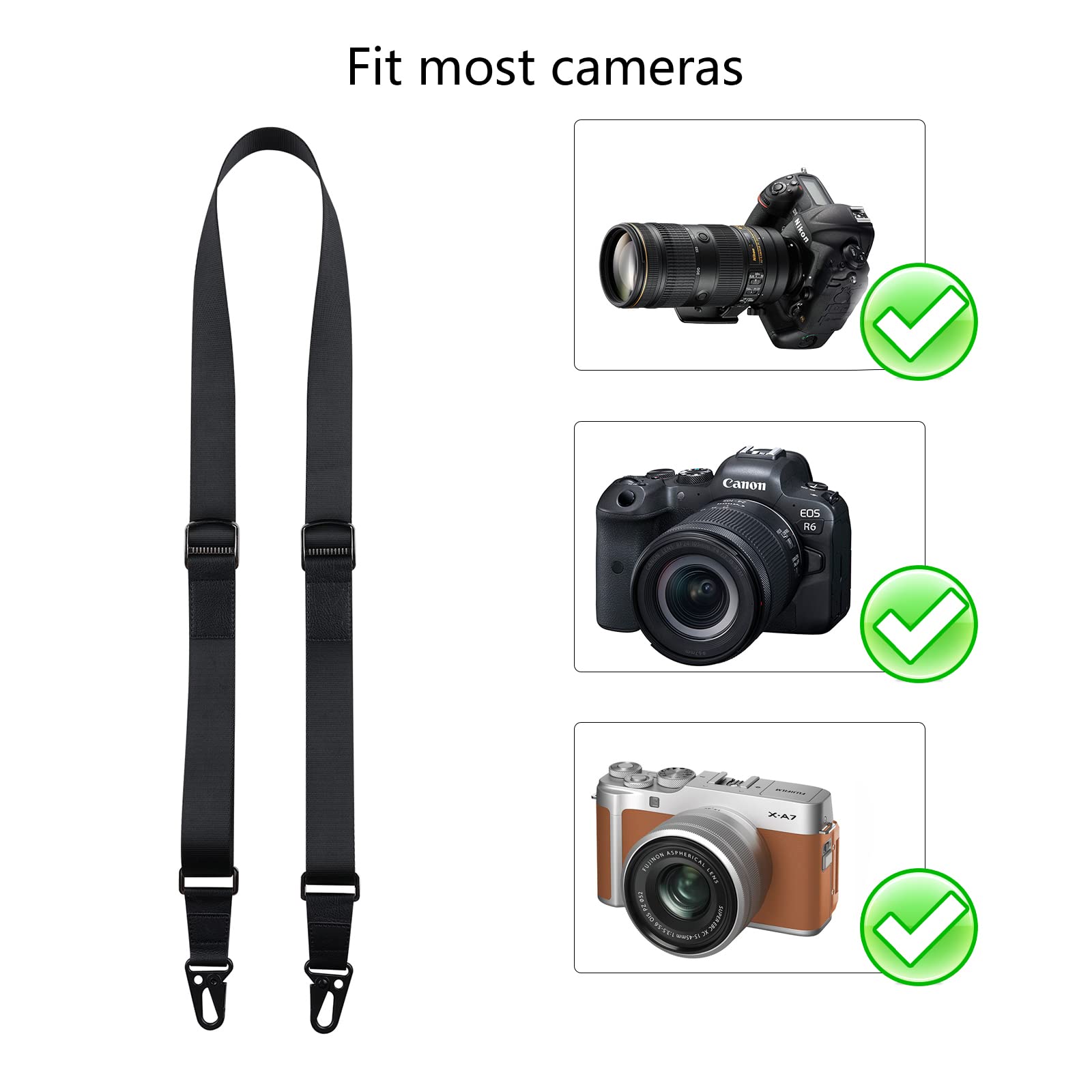 IGAVCPM Quick Release Camera Shoulder Strap Comfortable Camera Sling Strap for Nikon, Canon, Sony, Fujifilm, Olympus