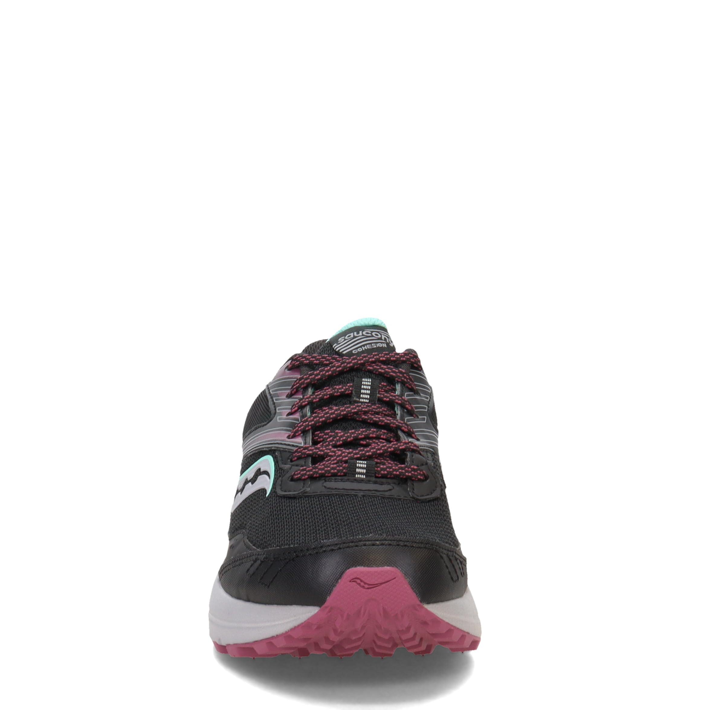 Saucony Women's Cohesion TR15 Running Shoe, Black/Dusk/Mint, 8