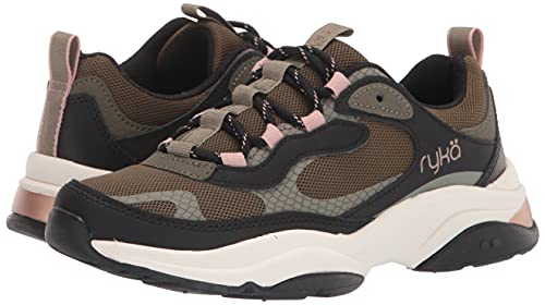 Ryka Women's Noriko Walking Shoe Dark Olive Exotic 8.5 W