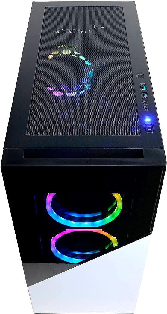 CyberPowerPC - Gamer Supreme Gaming Desktop - AMD Ryzen 7 3700X - 16GB Memory - AMD Radeon RX 6700 XT - 1TB SSD + 1TB HDD - Wins 10 Home with SKYPC Gaming Bundle (2021 Model), black