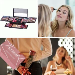 Hot Sugar 182 Colors Full Makeup Kit for Women Teen Girls All-in-One Cosmetic Set Birthday Holiday Gift (BLACK)