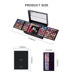 Hot Sugar 182 Colors Full Makeup Kit for Women Teen Girls All-in-One Cosmetic Set Birthday Holiday Gift (BLACK)