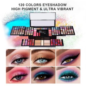 Hot Sugar 182 Colors Full Makeup Kit for Women Teen Girls All-in-One Cosmetic Set Birthday Holiday Gift (BLACK)