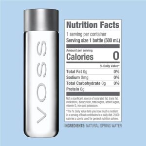 VOSS Premium Still Bottled Natural Water - BPA-Free - High Grade PET - Recyclable Plastic Water Bottles - Pure Drinking Water with Unique & Iconic Bottle Design - 12 Pack