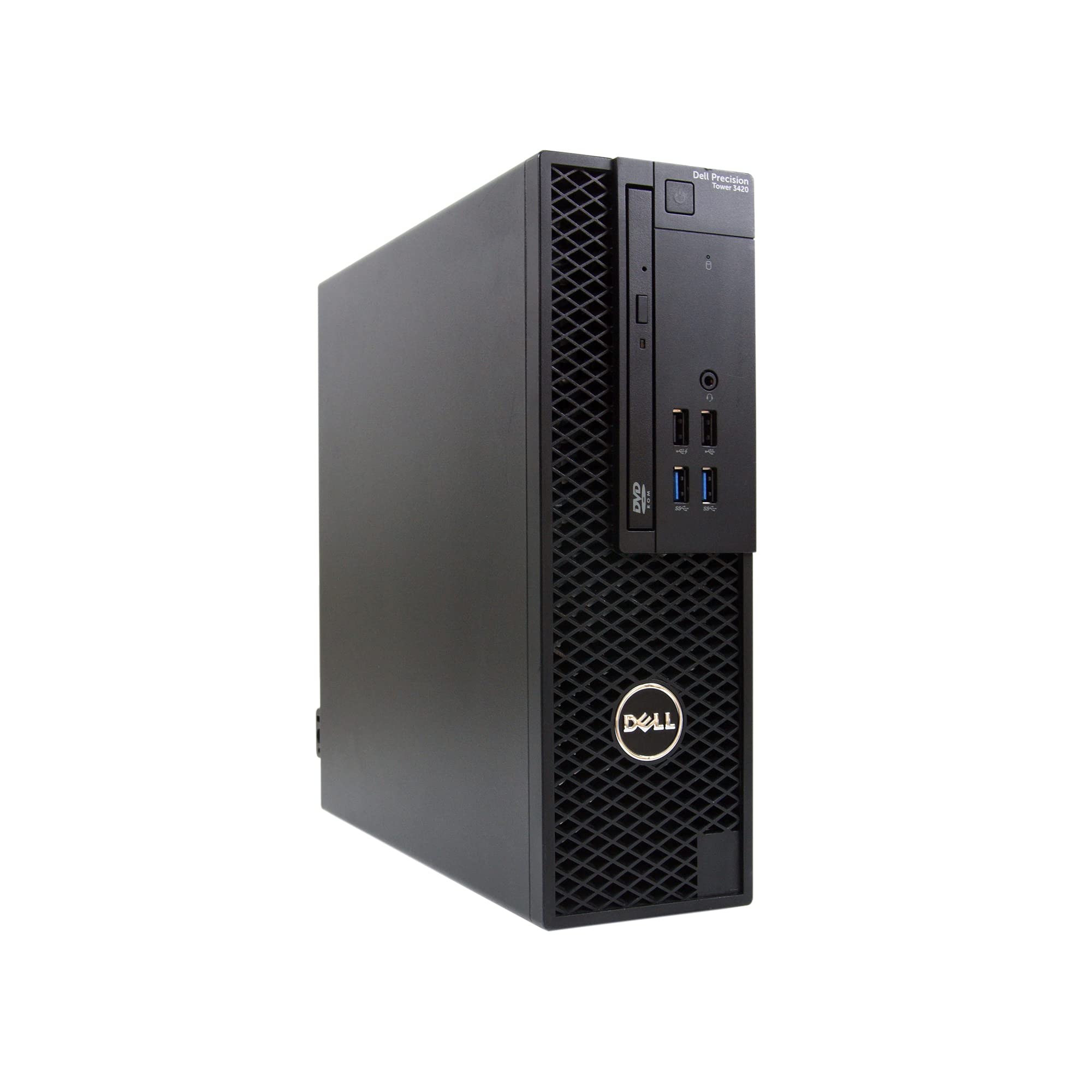 Dell Precision Tower 3420 SFF Intel Core i5-7500 3.4GHz, 16 GB RAM, 512 GB Solid State Drive, DVDRW, Windows 10 Pro 64bit, (Renewed)