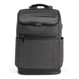 travelpro crew executive choice 3 medium top load backpack fits up to 15.6 laptops and tablets, usb a and c ports, men and women, titanium grey
