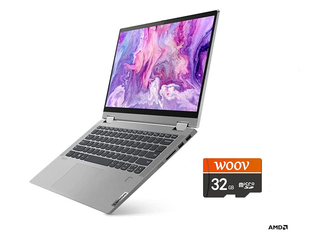 Lenovo Flex 5 14" FHD IPS 2in1 Touch Screen Laptop, 6-core AMD Ryzen 5 4500U (>i7-10710U), USB-C, WiFi, Fingerprint, Backlit KB, Webcam, HDMI, Win 10 Home, 32GB MSD Card (8GB RAM | 512GB PCIe SSD)