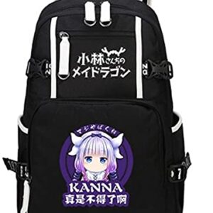 ISaikoy Anime Miss Kobayashi's Dragon Maid Backpack Bookbag Daypack School Bag Shoulder Bag