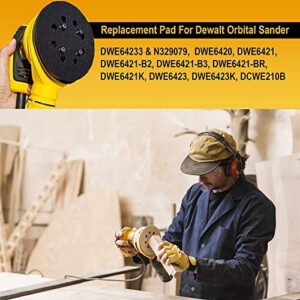 4 Packs Sander Pad for Dewalt DWE64233 & N329079 5" 8 Hole Hook and Loop Replacement Orbital Sander Pad Compatible with DWE6421 6421K DWE6423 6423K DCW210B (4 Screw Holes Sanding Part)