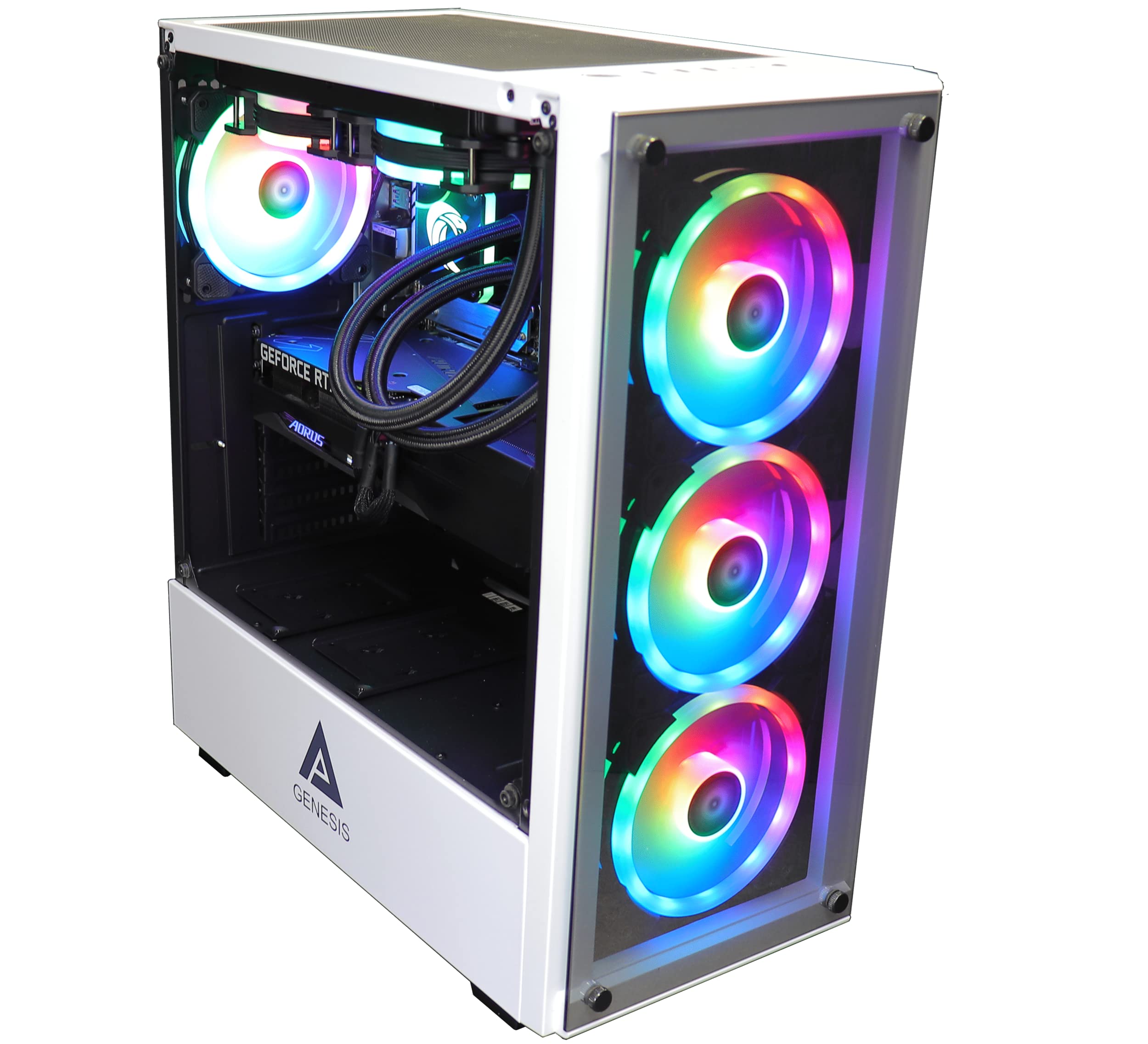 Cobratype Titanoboa Gaming Desktop PC - Ryzen 5600X, RTX 3060, 16GB DDR4, 1TB NVMe, AIO Liquid Cooler