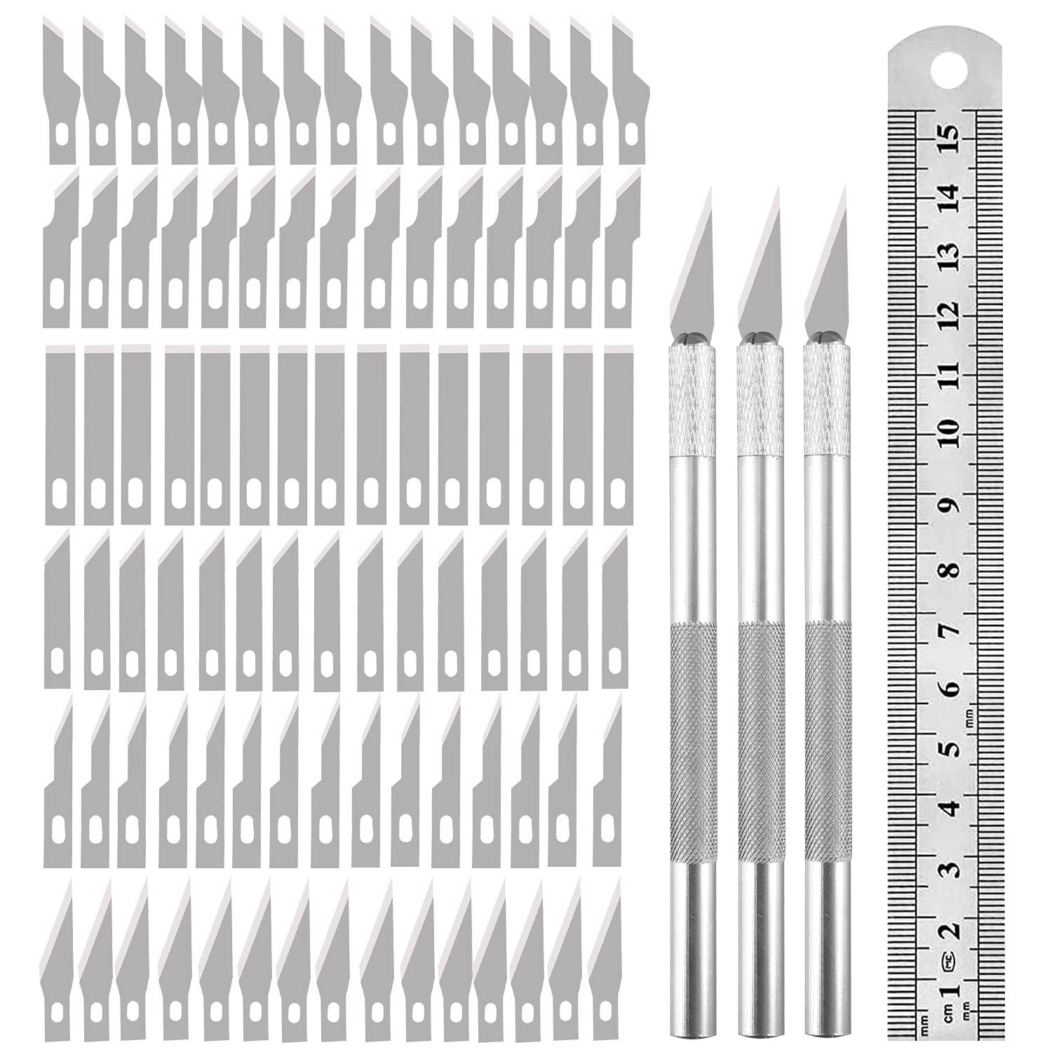 90PCS Knife Blades Precision Craft Knife Set, for DIY Artwork, Cutting, Models, Scrapbook