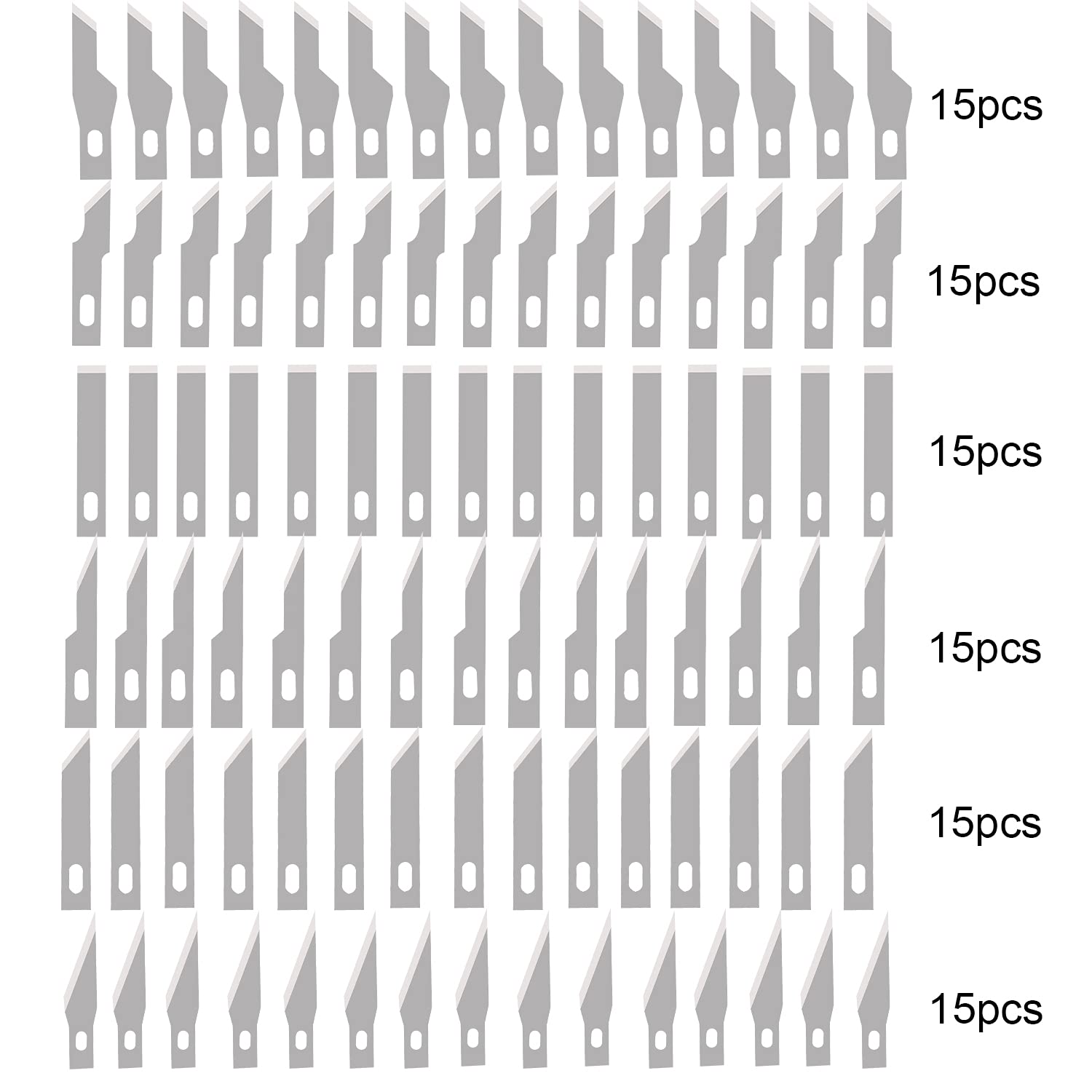 90PCS Knife Blades Precision Craft Knife Set, for DIY Artwork, Cutting, Models, Scrapbook