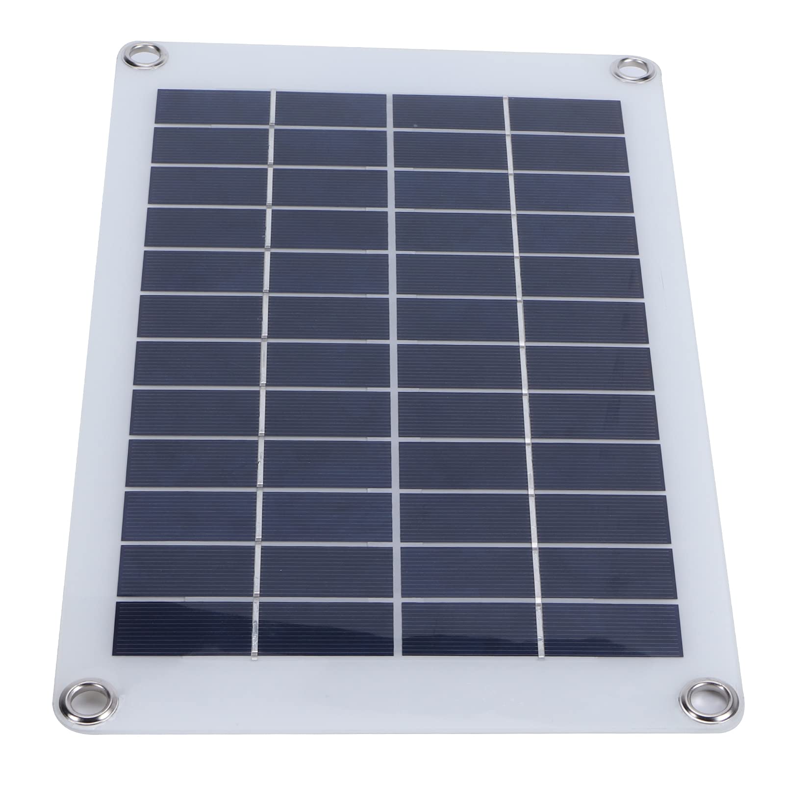 nwejron Solar Panel Charger, Solar Panel Kit Light Weight and Easy to Carry 50W 18V Polysilicon Photovoltaic Module for Garden for Home