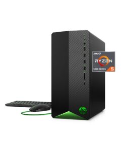 hp pavilion gaming pc, amd ryzen 5 5600g processor, 8 gb ram, 512 gb ssd, windows 11, wi-fi 5 & bluetooth 4.2 combo, 9 usb ports, pre-built gaming pc tower, mouse and keyboard (tg01-2030, 2021)