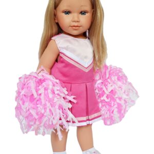 18 Inch Doll Clothes- Pink Cheerleader Outfit Fits 18 Inch Fashion Girl Dolls