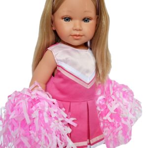 18 Inch Doll Clothes- Pink Cheerleader Outfit Fits 18 Inch Fashion Girl Dolls