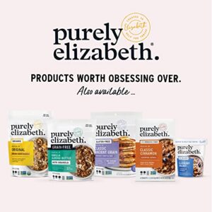 Purely Elizabeth Vanilla Chocolate Chip Granola, Made with Organic Oats and Ancient Grains, Gluten-Free, Non-GMO (3 Ct, 12oz Bags)