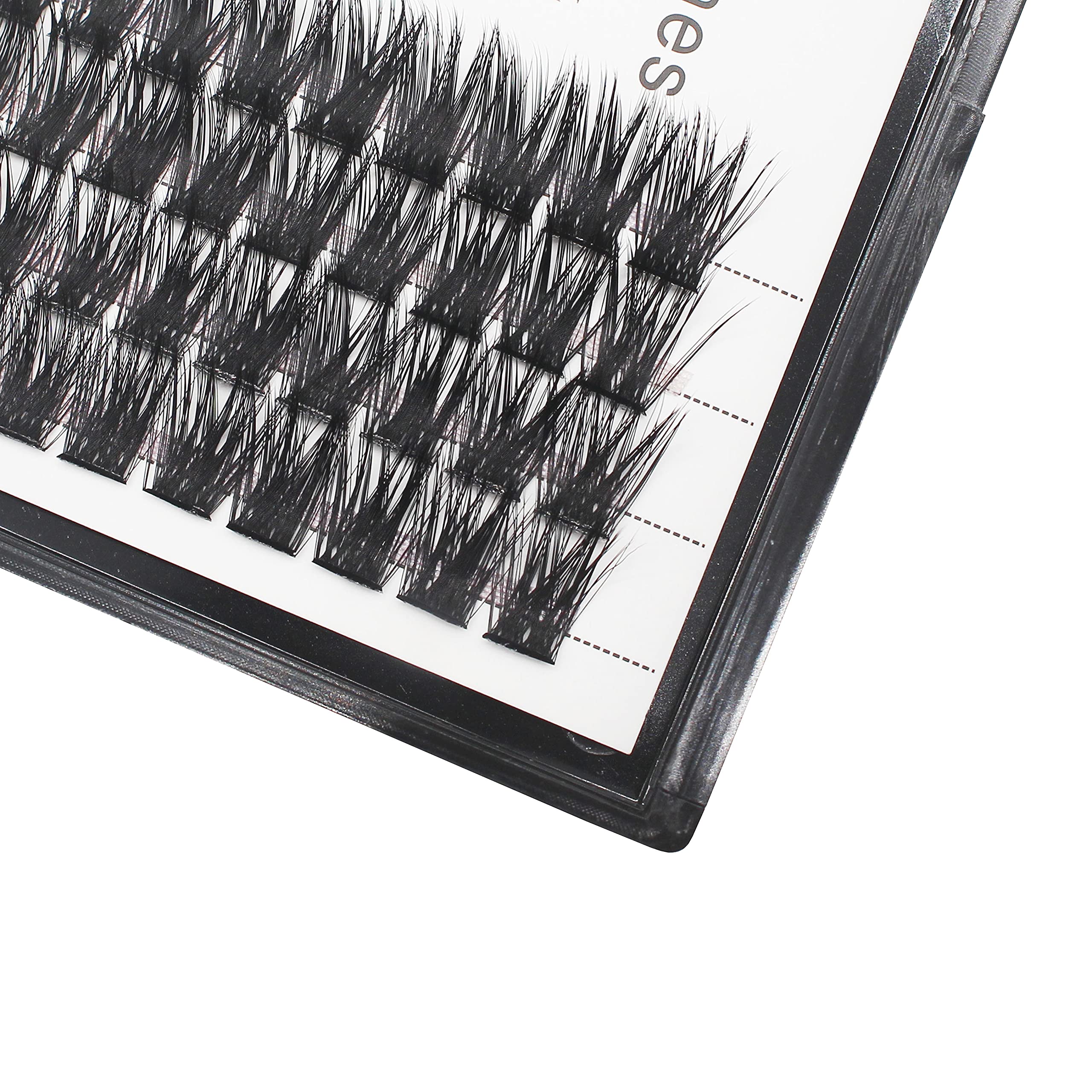 Bodermincer 84 Clusters Large Pack D Curl Volume Lashes Set Wide Cluster False Eyelash DIY Eyelash Extension Individual Lash Girl Women Home Eyelash Extension (12mm)