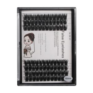 Bodermincer 84 Clusters Large Pack D Curl Volume Lashes Set Wide Cluster False Eyelash DIY Eyelash Extension Individual Lash Girl Women Home Eyelash Extension (12mm)