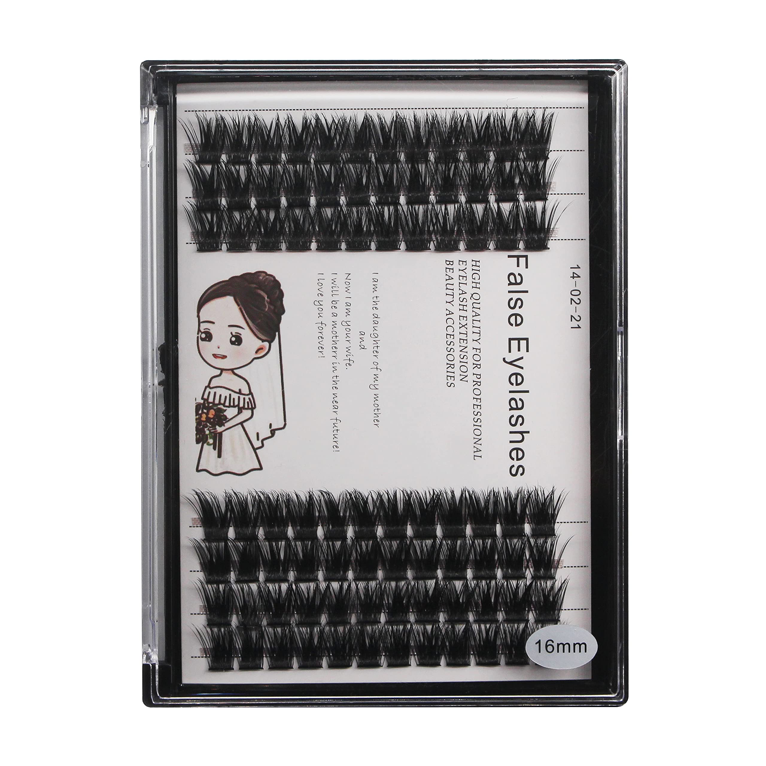 Bodermincer 84 Clusters Large Pack D Curl Volume Lashes Set Wide Cluster False Eyelash DIY Eyelash Extension Individual Lash Girl Women Home Eyelash Extension (12mm)