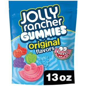 jolly rancher gummies assorted fruit flavored candy bag, 13 oz