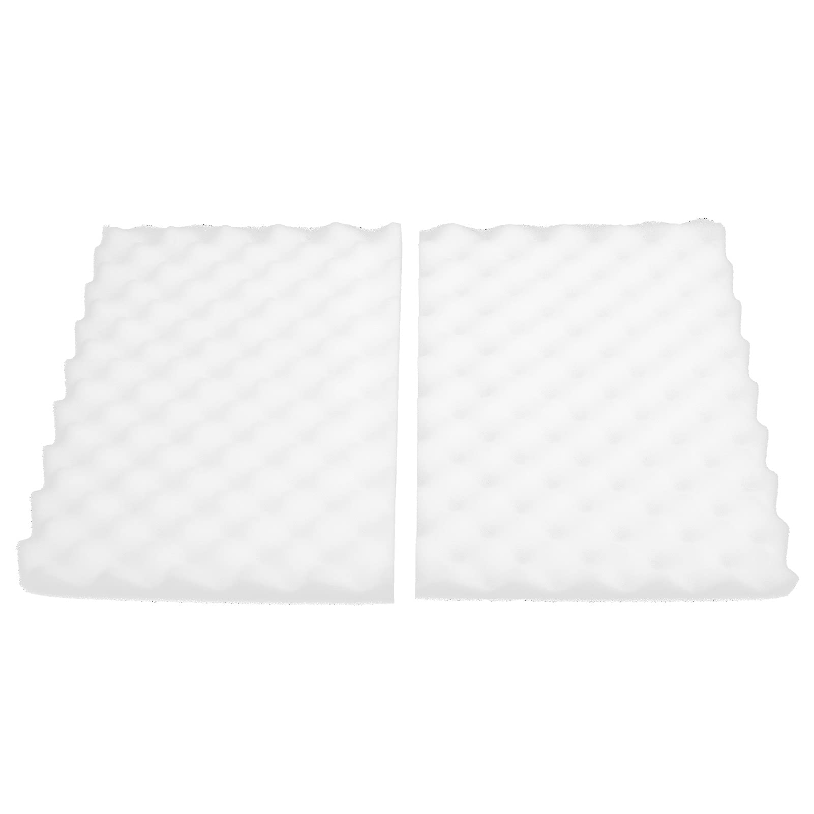 AUNMAS 2 Pcs Fondant Foam Pad, Fondant Shaping Sugar Flower Drying Modeling Wavy Sponge Mat Tray, DIY Sponge Mat Cake Decoration, White