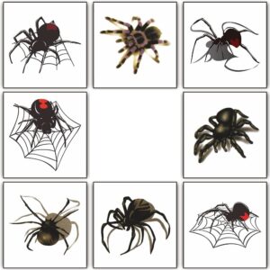 24 sheets halloween spider temporary tattoo stickers for women waterproof body spider web tattoos for kids