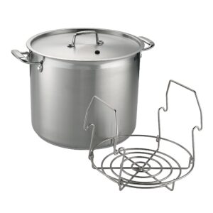 tramontina covered stock with canning rack 22 qt, 80120/006ds