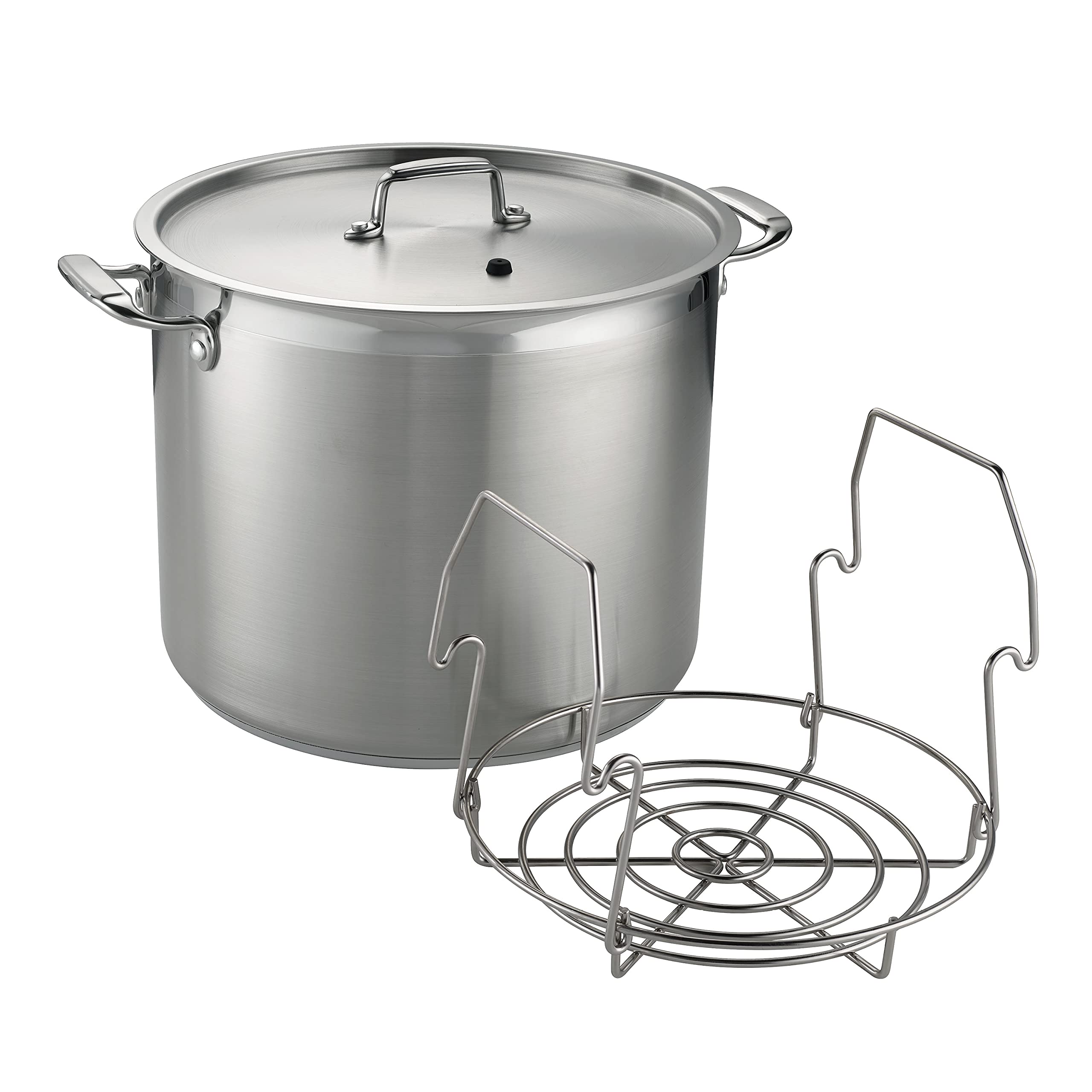 Tramontina Covered Stock with Canning Rack 22 QT, 80120/006DS