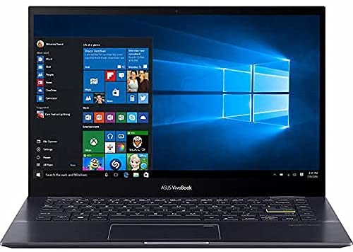 Asus 2021 Thin and Light VivoBook Flip 14,14” FHD Touchscreen, AMD 8-Core Ryzen 7 5700U, 16GB RAM, 1TB PCIe SSD, Backlit, Fingerprint, Win10 Home, Bundled with Woov 32GB Micro SD Card