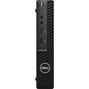 Dell OptiPlex 3000 3080 Desktop Computer - Intel Core i5 10th Gen i5-10500T Hexa-core (6 Core) 2.30 GHz - 8 GB RAM DDR4 SDRAM - 256 GB NVMe M.2 PCI Express M.2 SSD - Micro PC - Black