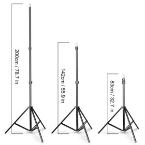 SLOW DOLPHIN Photo Background Support System with Backdrop Stand Kit, 100% Pure Muslin 6.5 Ft x 10 Ft (White/Black) Backdrop,Clamp, Carry Bag for Photography Video Studio