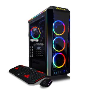 CLX Set VR-Ready Gaming Desktop - Liquid Cooled AMD Ryzen 9 5950X 3.4Ghz 16-Core Processor, 64GB DDR4 Memory, GeForce RTX 3080 10GB GDDR6X Graphics, 1TB SSD, 6TB HDD, WiFi, Windows 11 Home 64-bit