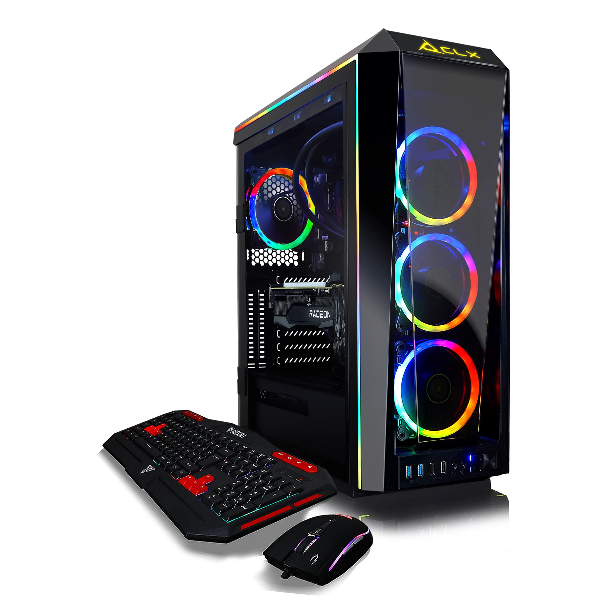 CLX Set TGMSETRXH0B82BM Gaming Desktop - Liquid Cooled AMD Ryzen 9 5900X 3.7GHz 12-Core Processor, 64GB DDR4 Memory, Radeon RX 6900 XT 16GB GDDR6 Graphics, 1TB SSD, 6TB HDD, WiFi, Windows 11 Home