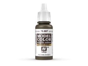 vallejo model color 70887 us olive drab (17ml)