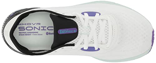 Under Armour Women's HOVR Sonic 5, White/Grape, 9 Medium US