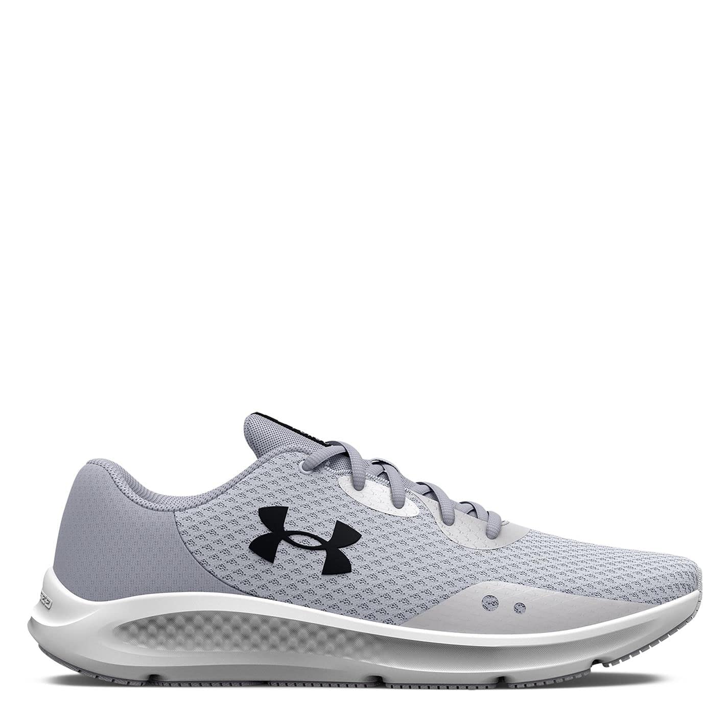 Under Armour Women's Charged Pursuit 3, Halo Gray/Black, 7.5 Medium US