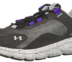 Under Armour Women's Charged Verssert SPKLE, Jet Gray/Fresco Blue, 5.5 Medium US