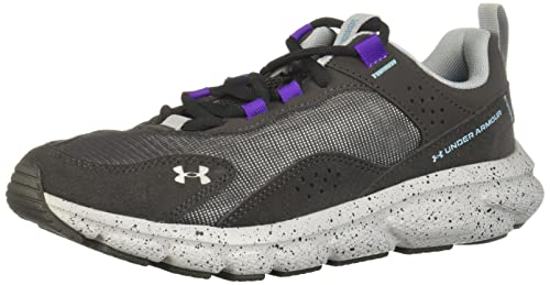 Under Armour Women's Charged Verssert SPKLE, Jet Gray/Fresco Blue, 5.5 Medium US