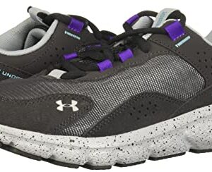 Under Armour Women's Charged Verssert SPKLE, Jet Gray/Fresco Blue, 5.5 Medium US