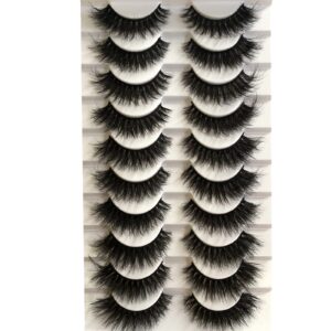 gmagictobo fake eyelashes natural 15mm cat eye lashes pack short fluffy faux mink thick curly 3d dramatic soft strip false eye lashes multipack