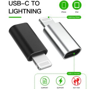 3Pack USB C Female to Lightning Male Adapter, Fast Charging, Reliable, Safety, Premium Material, 1 Year Warranty