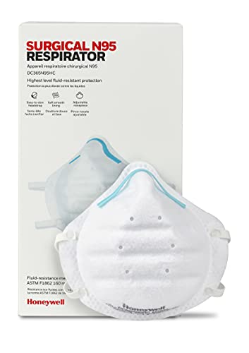 Honeywell Surgical N95 Respirator, Safety NIOSH-Approved, 20-pack (DC365N95HC)