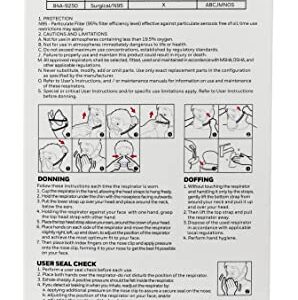 Honeywell Surgical N95 Respirator, Safety NIOSH-Approved, 20-pack (DC365N95HC)