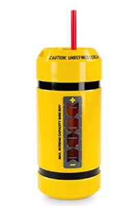 disneyparks disney parks monsters inc. scream canister water bottle, yellow