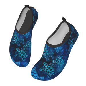 watercolor sea turtle water shoes quick-dry aqua socks yoga beach swim surf barefoot shoes for men women