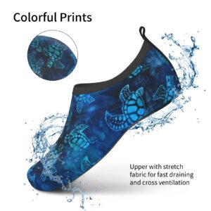 Watercolor Sea Turtle Water Shoes Quick-Dry Aqua Socks Yoga Beach Swim Surf Barefoot Shoes for Men Women