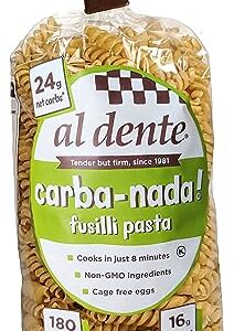 Al Dente Carba-Nada Fusilli, 12 Ounce (Pack of 6)